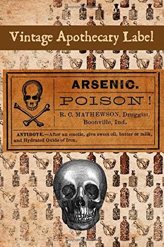 Vintage Apothecary Label: A Spooky Blank Lined Journal For All Your Medical Potions.