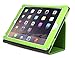 Bear Motion for iPad Air 2 - Genuine Leather Folio Case for iPad Air 2 with Built in Stand (Supports Smart Cover Function) (Green)