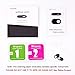 Cimkiz WB01 Webcam Cover Slider, 0.027in Ultra Thin Metal Magnet Web Camera Cover, for Laptops MacBook Pro PCs Tablets-for Protecting Your Privacy-5 Packs(Black)