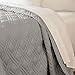 Lavish Home Quilt Coverlet - Twin-Size All-Season Washable Bedspread - Basket-Weave Polyester Bedding with Quilted Pattern (Gray)
