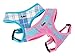 PUPTECK Soft Mesh Dog Harness and Leash Set Pet Puppy Cat Comfort Padded Vest No Pull Harnesses, Blue Plaid, L