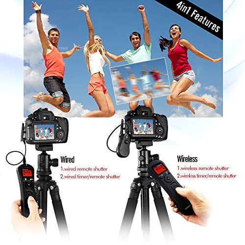 PHOTOOLEX Intervalometer 2.4G Wireless Remote Control LCD Timer Remote