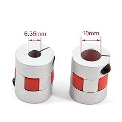 Zeberoxyz 2PCS 6.35mm to 10mm Aluminium Plum