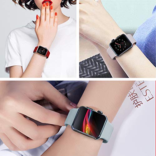 IDON Smart Watch Sport Band, Soft Silicone Replacement Strap Band Compatible with Watch Band 44MM 42MM 40MM 38MM Watch Series 4/3 /2/6, S/M M/L,All Models - Thumbnail 3