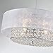 Saint Mossi 4-Lights Modern Pendant Light Fixtures,Crystal Pendant Light Modern Chandelier Light Crystal Chandelier for Bedroom,Living Room,Dining Room,H6 x D20,Chain Adjustable