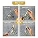 AIEVE Glass Table Torch, Glass Tabletop Torch Table Torches with Torch Wicks Wine Bottle Wicks Kit Replacement for Tiki Torches Citronella Torches Fuel Home Outdoor Tabletop Decor