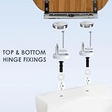 AQUALONA Luxury Soft Close Toilet Seat Moulded Wood Bamboo Hinges view 7