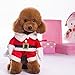Lillypet Pet Christmas Costumes Dog Suit with Cap Santa Claus Suit Dog Hoodies Pet Dog Costumes for Medium Dogs and Small Dogs