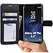 Abacus24-7 Samsung Galaxy S8+ Plus Case, Wallet with RFID Blocking Flip Cover, Black