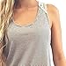 Mosunx(TM) Sexy Women Lace Vest Top Sleeveless Blouse Fashion Tank Tops T-Shirt (XXXL, Gray)