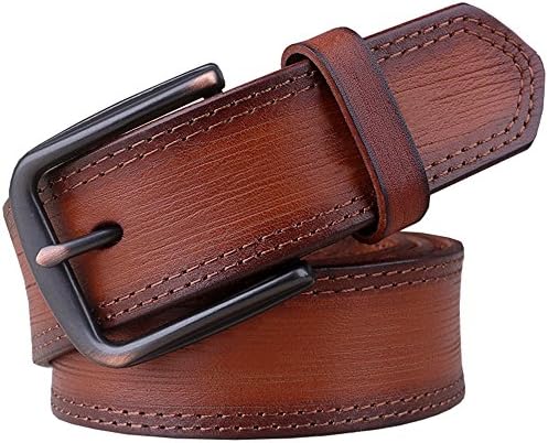 Mens Leather Belt Full Grain Leather Belt for Men Brown Black Coffee Color