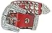 Womens Rhinestone Belts - Western Cowgirl Belt with Bling Buckles by Belle Donne - Red