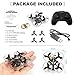Mini Quadcopter Drone for Kids and Adults, EACHINE E012 Super Mini Drone RC Nano Quadcopter Easy and Fun 2.4G 4CH 6-Axis Black RTF-3D Flips, One-Key Rutrn, Headless Mode, LED Light, Speed Control