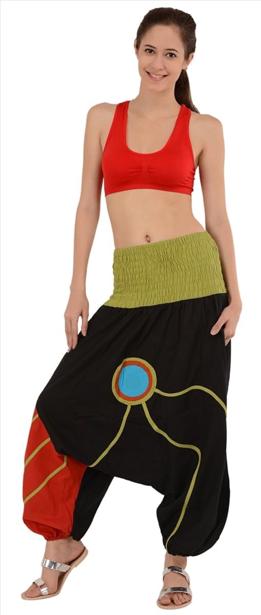 sns pure cotton harem pant aladdin piping pajama