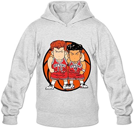 Slam Dunk Hoodies For Mens 100% Organic Cotton XXL Ash]