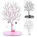 YFLY Antique Birds Tree Stand Jewelry Display,Necklace Earring Bracelet Holder Organizer Rack Tower White