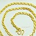 arrawana77 Classic Chain 22k 23k 24k Thai Baht Gold Plated Necklace 25 Inch 5 mm Jewelry For Women Men's