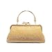LOVEVOOK Evening Bag Clutch Purse for Wedding with Rhinestones Gold