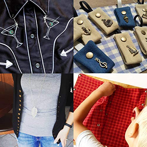 image for TommoT 60 Set Snap Fasteners-3 Color(Gunmetal Black,Silver and Bronze)