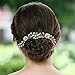 Unicra Bride Wedding Pearl Hair Pins Wedding Bridal Hair Pieces Accessories for Women and Girls (Gold)