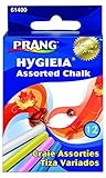 Prang Hygieia Chalk, 3.25 x .375 Inch Chalk Sticks, 12 Count, Assorted Colors (61400) (4-Pack)