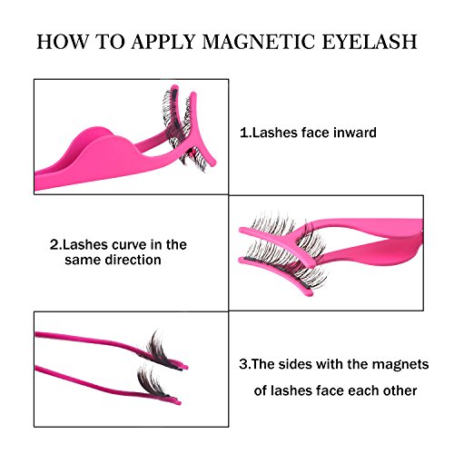 False Eyelash Applicator, Eyelash Extension Tweezers, For Instant Application and Removal, Suitable for use with any False Eyelashes (2 pcs)
