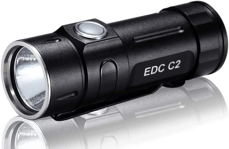 FOLOMOV EDC-C2 High CRI 400 Lumens Flashlight with USB Rechargeable Battery and Magnetic Tail Cap, Ultra Compact