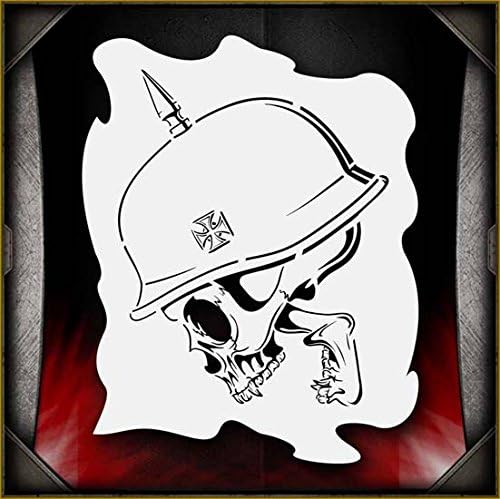 - Skull 33 AirSick Airbrush Stencil Art Design Template