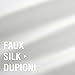 Lazzzy White Faux Silk Curtains for Bedroom Dupioni Light Filtering Window Curtain for Living Room Satin Drapes Privacy Window Treatments Grommet Top 84 inch Long 2 Panels
