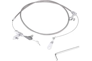 Kick Down Cable for C6 Transmission Stainless Steel Braided Detent Kickdown Compatible with Smooth Operation