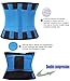VENUZOR Waist Trainer Belt for Women - Waist Cincher Trimmer - Slimming Body Shaper Belt - Sport Girdle Belt (UP Graded)(Blue,X-Large)