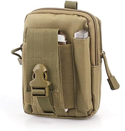 WildGrow Tactical Pouch, Durable Compact Multi-purpose EDC belt Molle Pouch Utility Military Funy Pack Waist Packs Carry Holster for Cell Phone