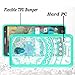 Alcatel Fierce 4 / Allura/Pop 4 Plus Clear Case with HD Screen Protector, AnoKe Scratch Resistant Colors Totem Mandala Slim Hard Cover TPU Bumper Hybrid for Fierce 4 MetroPCS TM CH Mint