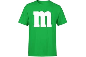 VERACCO Letter M Halloween Costumes T-Shirt | Funny Cool Graphic Tee Idea | for Men