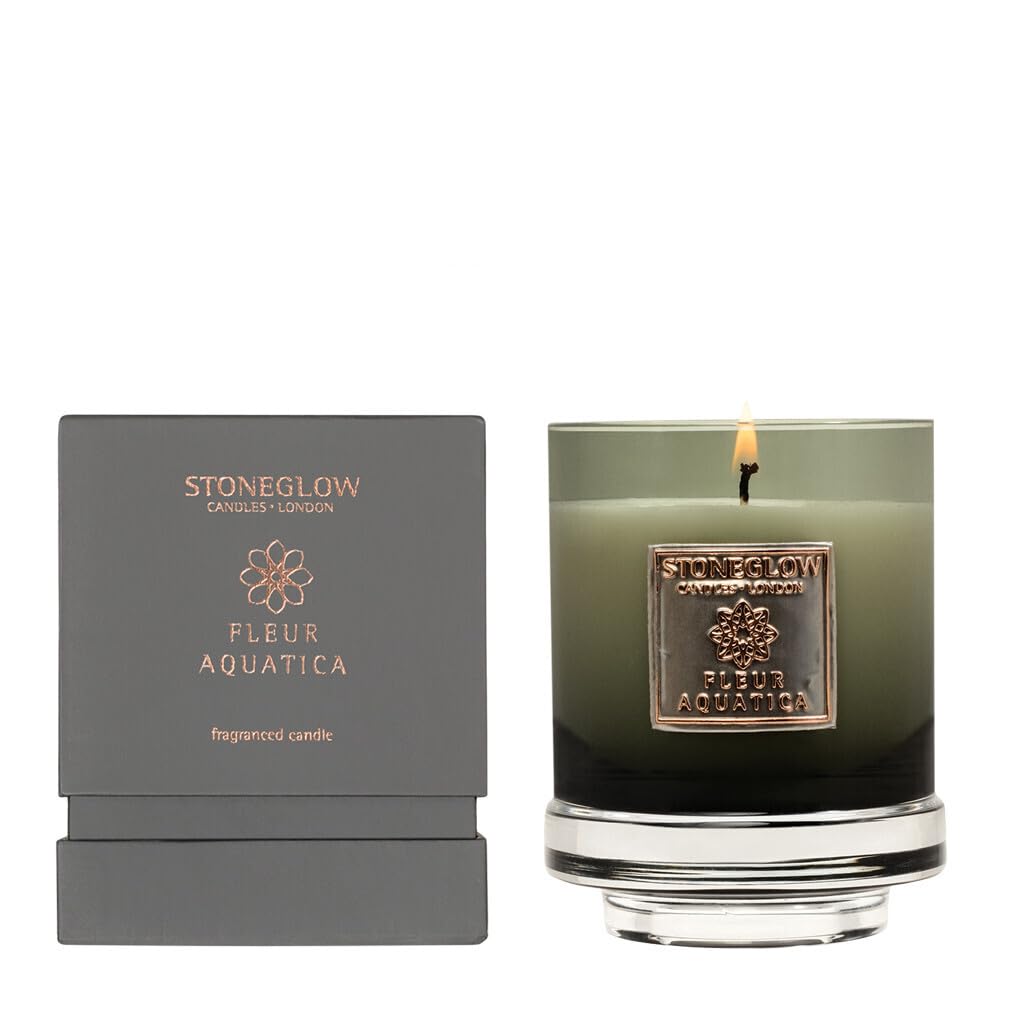 Stoneglow Metallique "Fleur Aquatica" Candle
