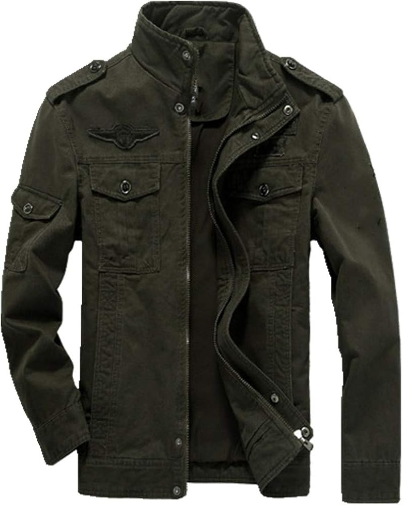 Men's Jacket Windbreaker Jacket Outer Jacket Men's Clothing Army Green