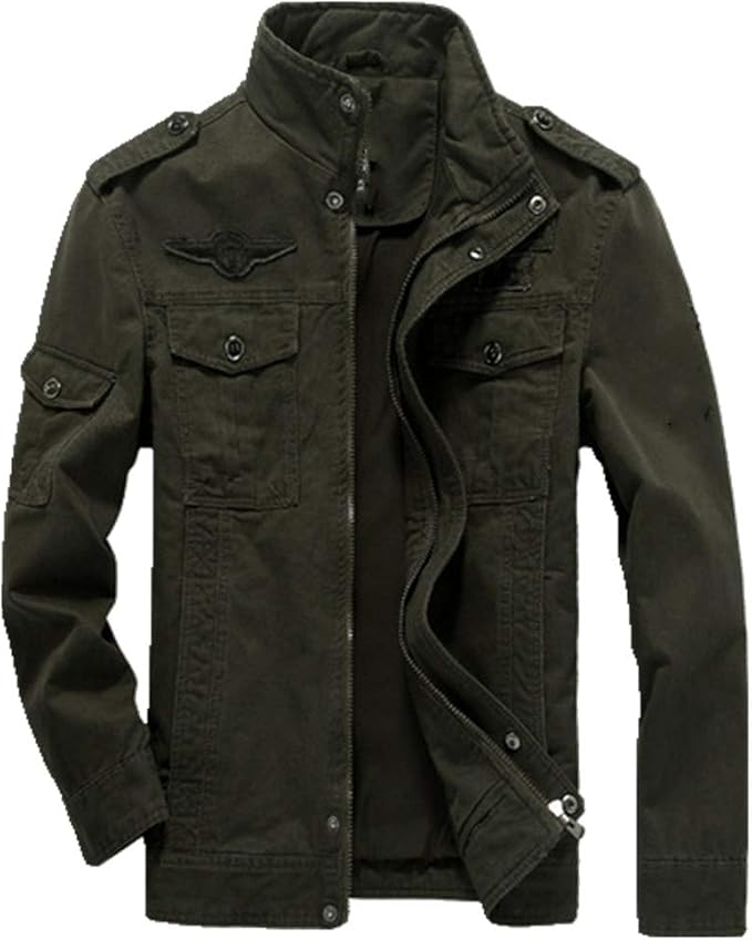 Men's Jacket Windbreaker Jacket Outer Jacket Men's Clothing Army Green