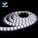 Led Strip Lights Battery Powered, abtong Battery Led Lights Strip Waterproof Led Lights Battery Operated Flexible Ribbon Lights, 120leds White-2M/6.56ft