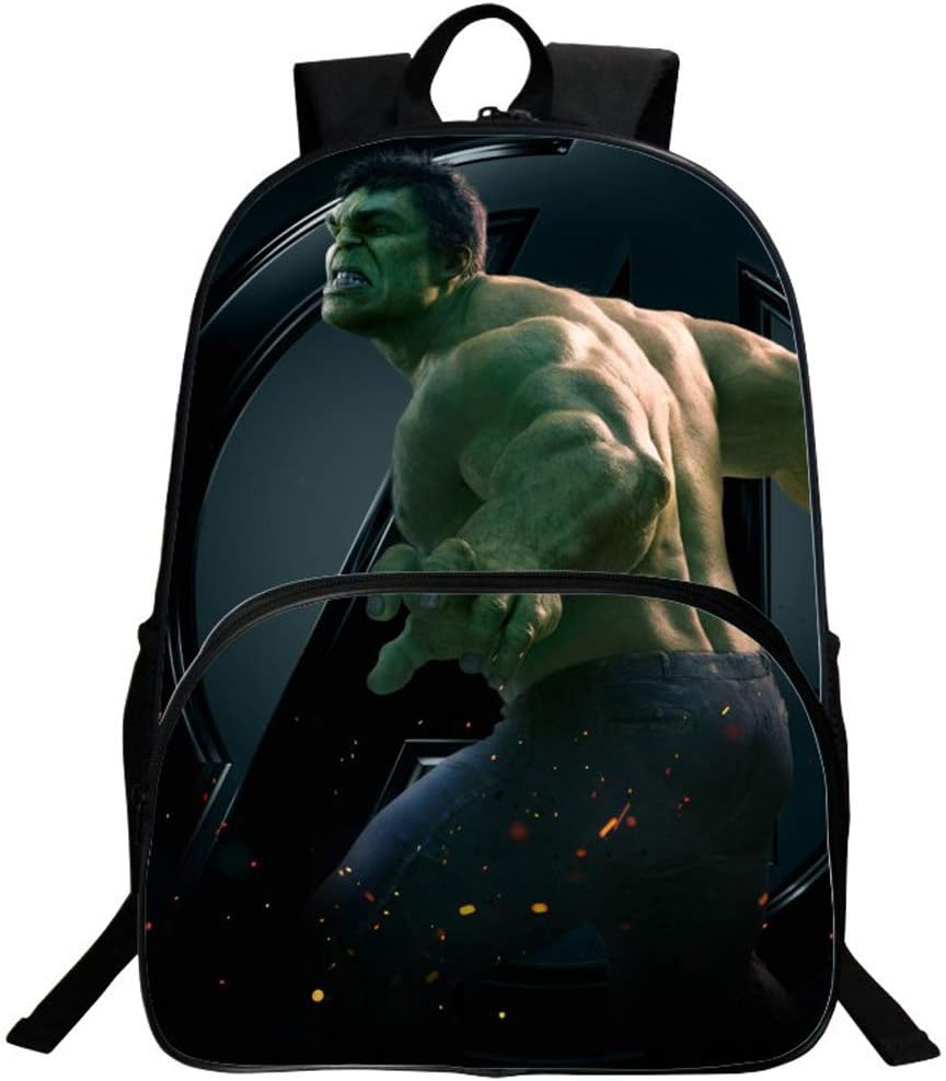 Hulk backpack,3D Super Hero School Backpack Boys Book Bag