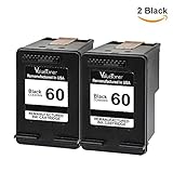 Valuetoner Remanufactured Ink Cartridge Replacement For Hewlett Packard HP 60 CZ071FN CC640WN (2 Black) 2 Pack
