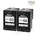 Valuetoner Remanufactured Ink Cartridge Replacement For Hewlett Packard HP 60 CZ071FN CC640WN (2 Black) 2 Pack