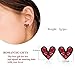 Heart Earrings for Girls,Hypoallergenic Stainless Steel Heart Stud Earrings for Women (Nickel Free),Jewelry Gift for Women