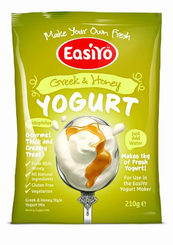 EasiYo Yogurt Mix, Greek and Honey, 4 Count