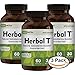 Herbal T Natural Testosterone Booster for Men: Increase Energy, Endurance, and Vitality - Featuring Clinically Proven KSM-66 Ashwagandha (3-Bottle)