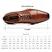 La Milano Mens Cap Toe Oxford Leather Lace Up Classic Comfortable Modern Formal Business Dress Shoes for Men