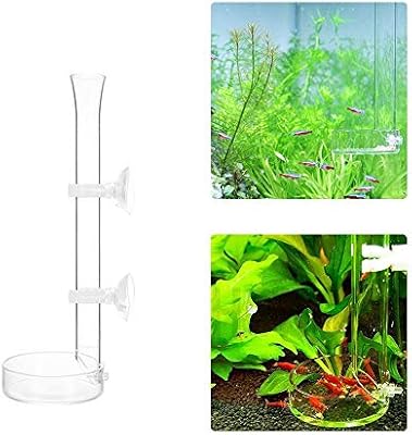 Glass Shrimp Feeder Tube Auoker One Piece Clear Feeder Tube And