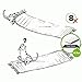 Rug Gripper Carpet Corner Weights No Slip Anti Curling Non Sliding Double Sided Indoor Outdoor Adhesive Tape Pad Anchors Stickers Grip Hardwood Floor Reusable Washable Eco Friendly