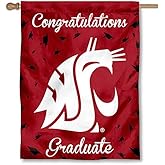 Washington State Cougars Graduation Gift Banner Flag