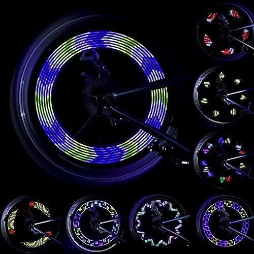 Lebolike Waterproof 14 Pcs Colorful LEDs Spoke Lights for Bicycle Wheel Spoke Decorations - (1 Piece for 1 Tire)