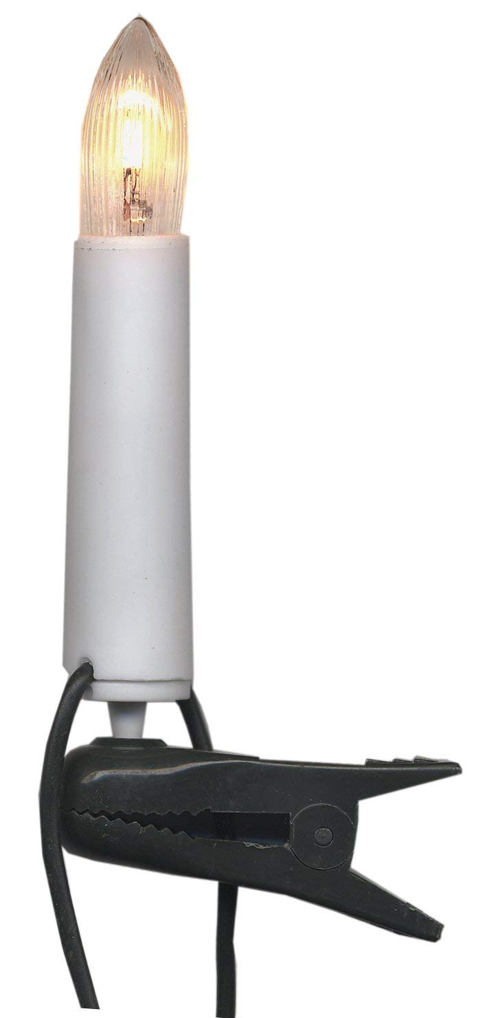 Star 16-Piece Candle Lightchain Clear Bulbs